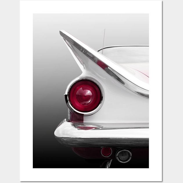 US American classic car 1959 Tail fin Wall Art by Beate Gube